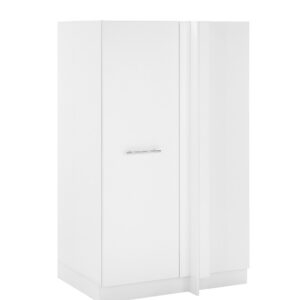 Laundreezy-LDES100W-Freisteller-mit-Sockel-seitlich_70-204-17 "Der Eckige 162er" in Weiss