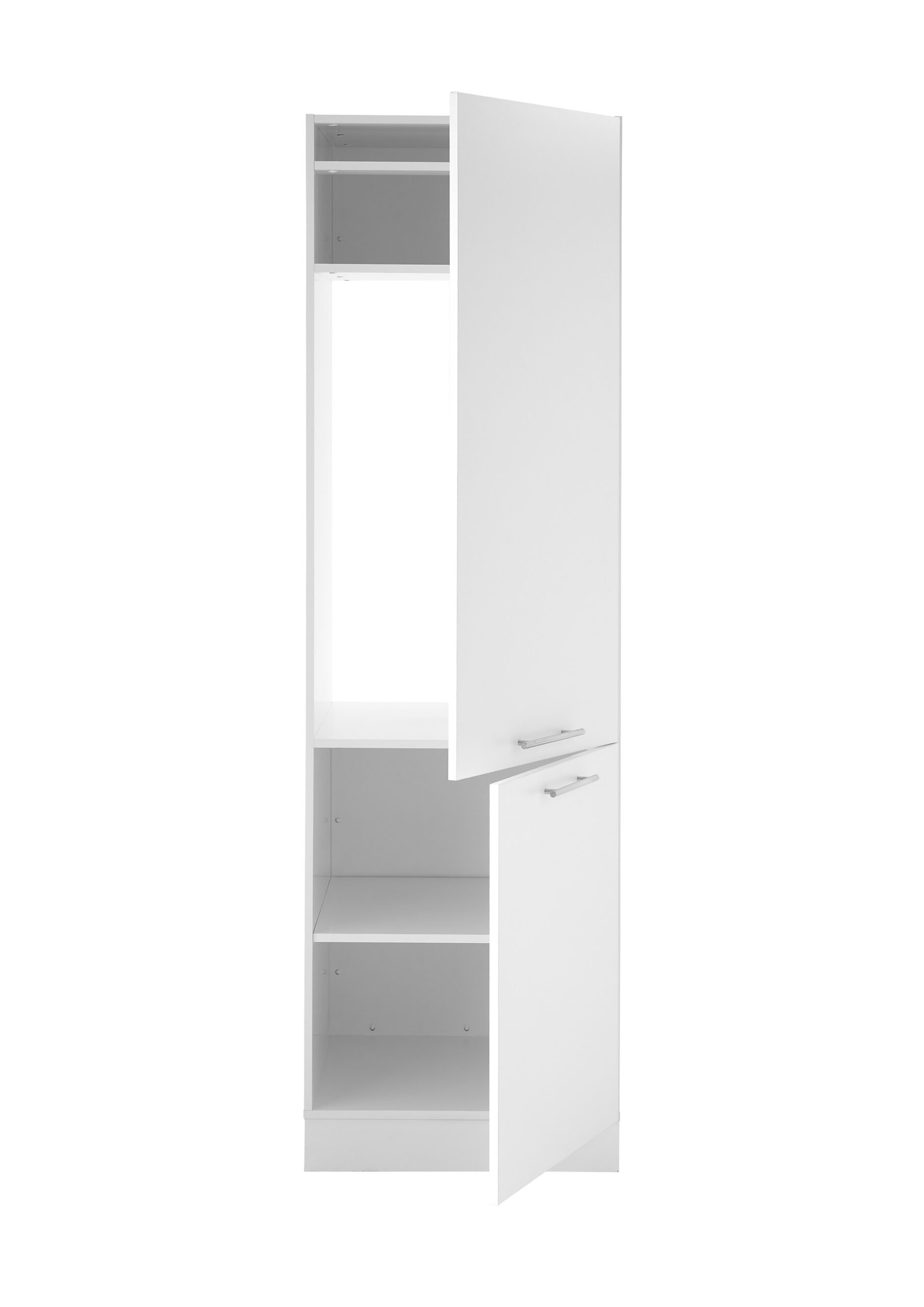 Laundreezy-LDKS60W-mit-Sockel-Freisteller-frontal-offen_73-203-17 "Der Kühler" in Weiss